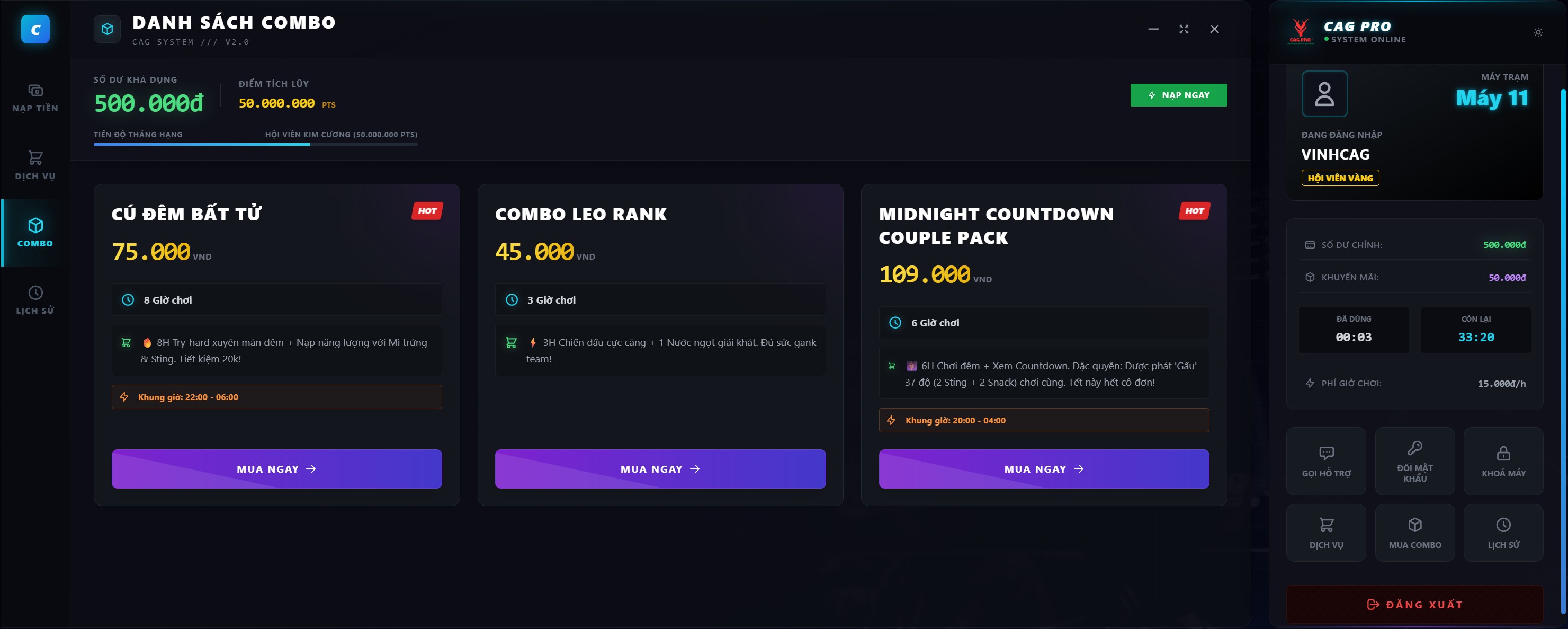 Phần mềm quản l&yacute; qu&aacute;n net Miễn Ph&iacute;