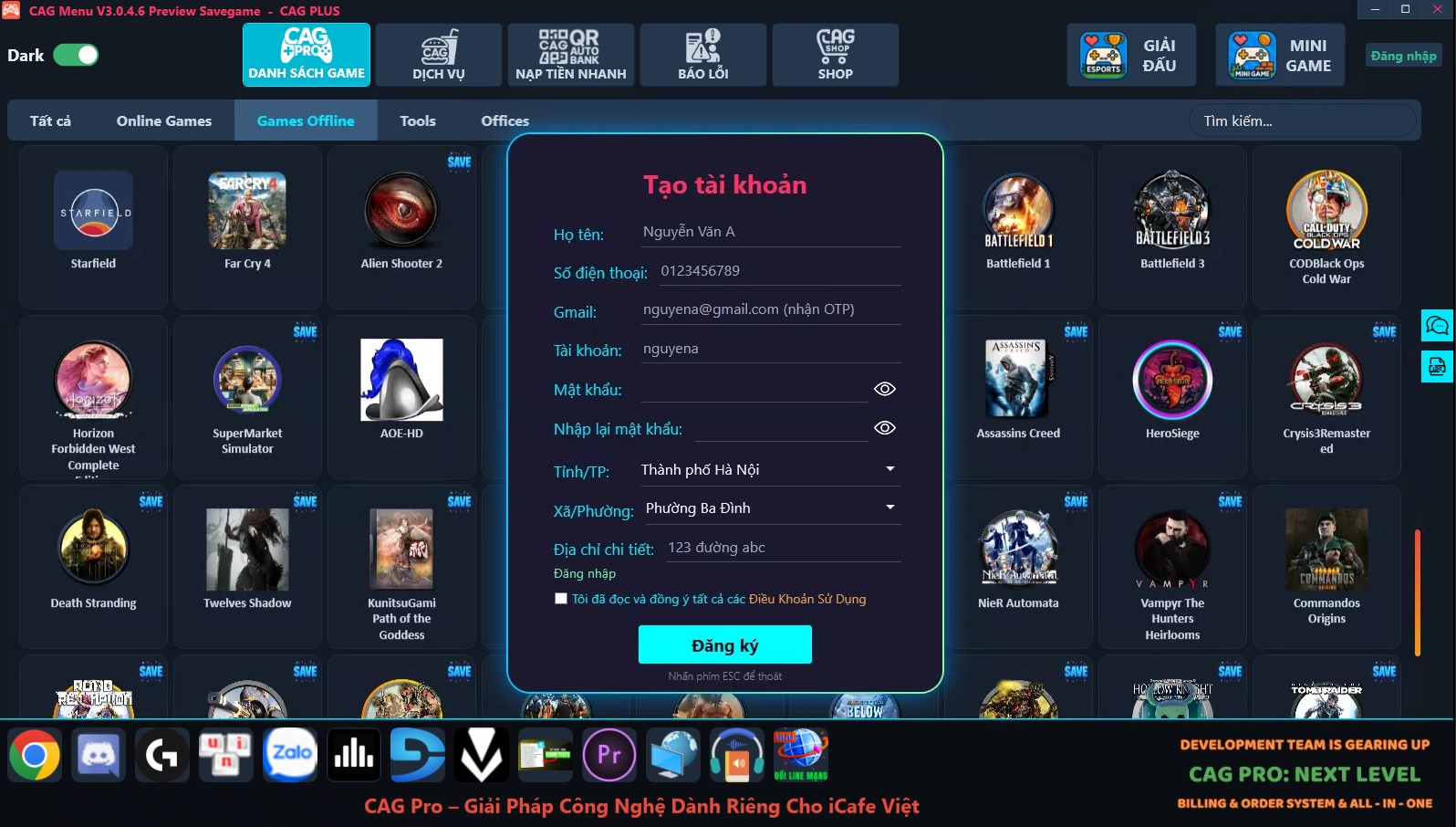 phần mềm lưu games offline ở qu&aacute;n n&eacute;t