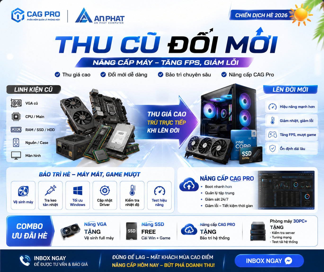 thu linh kiện cũ, đổi mới