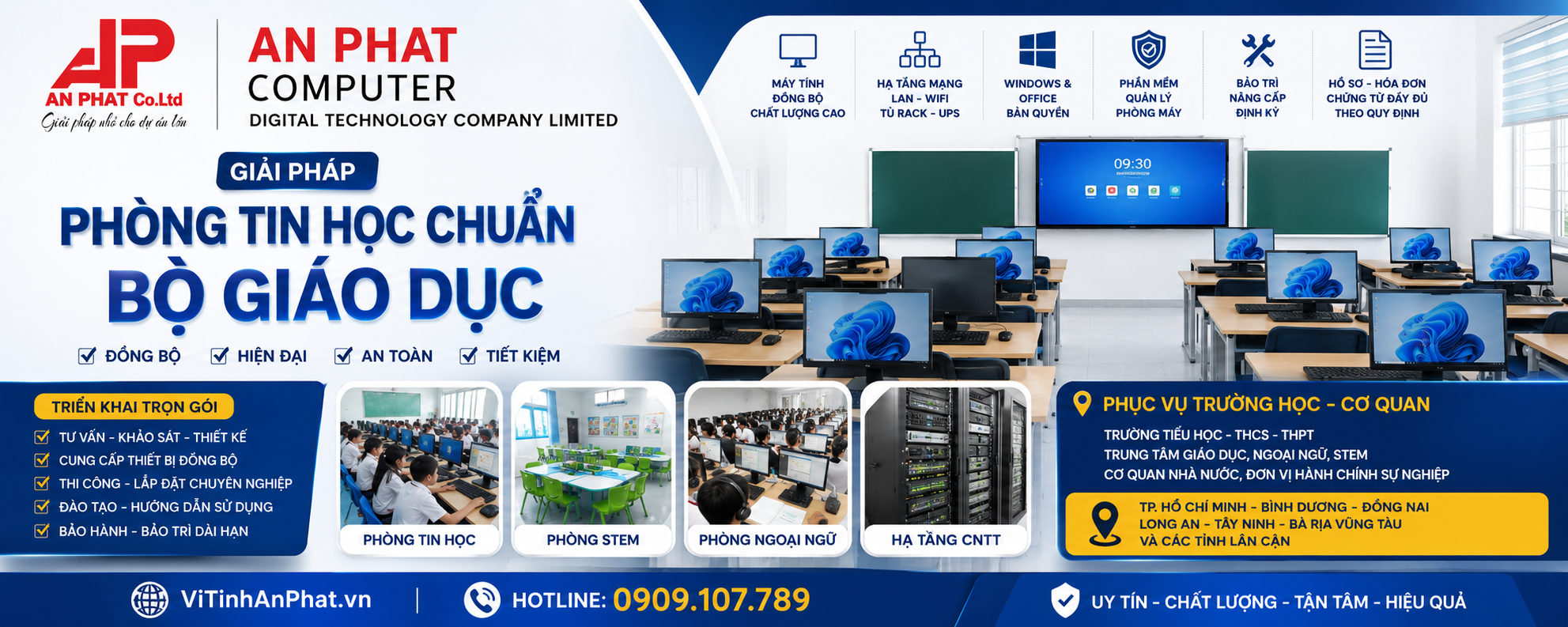 GIẢI PHÁP PHÒNG TIN HỌC CHUẨN BỘ GIÁO DỤC