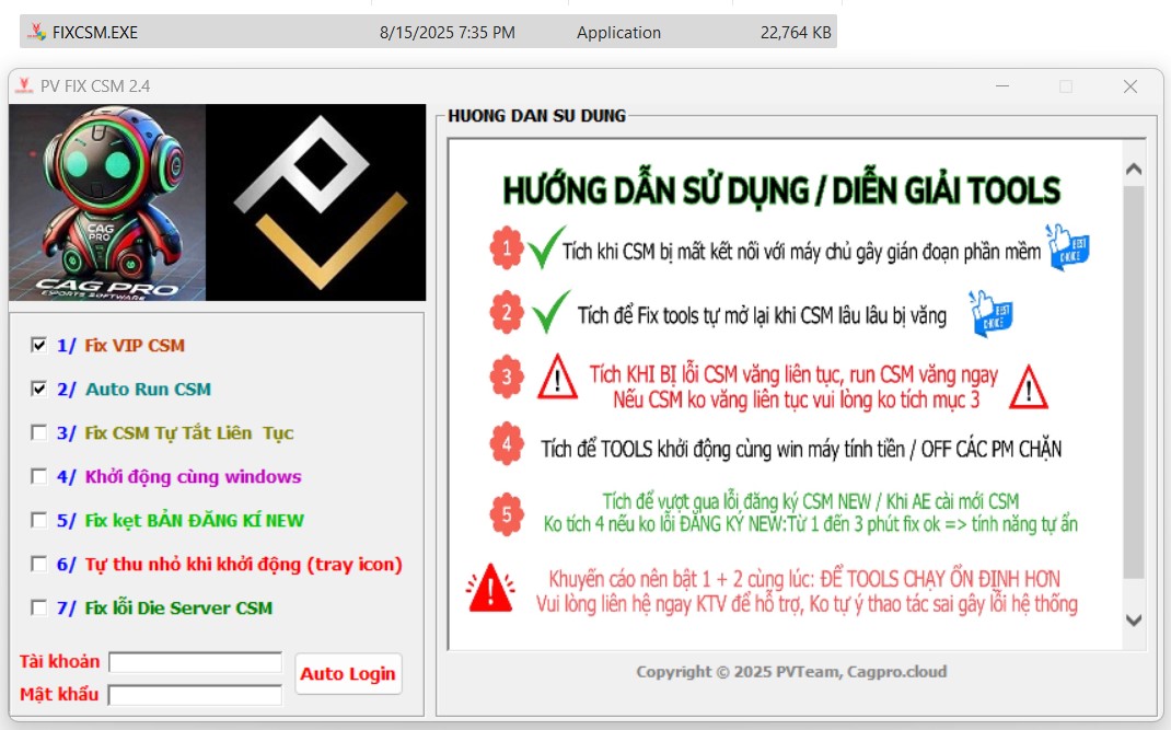 tools fix lỗi csm billing